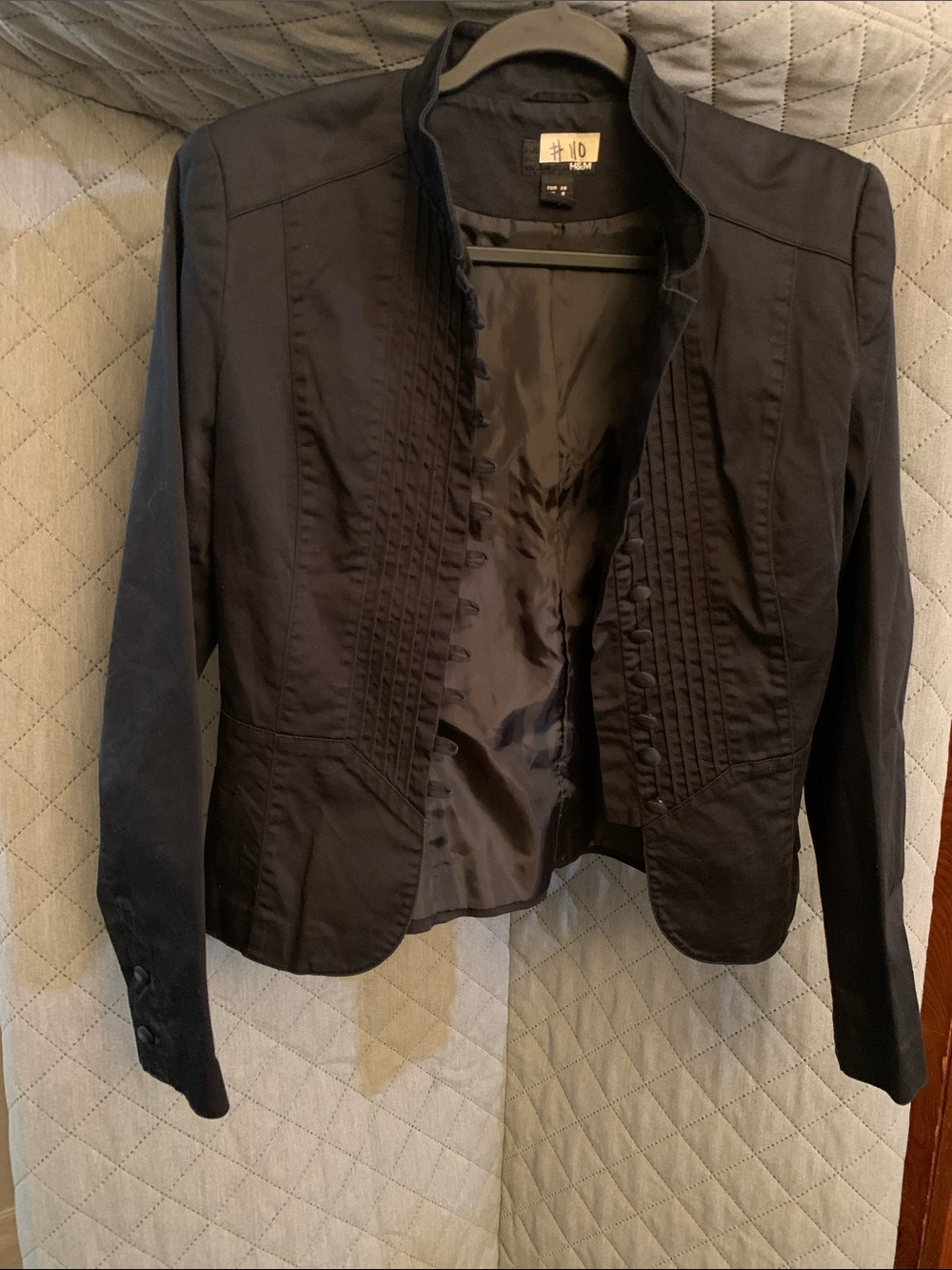 #110 H&M Black Military-Inspired Blazer